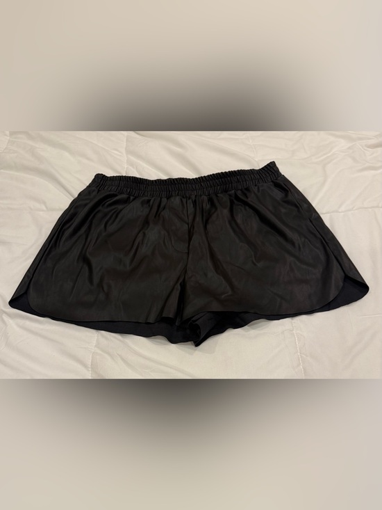 Francesca's Collections Pants - NWT Francesca's ALYA Black Faux Leather Shorts - Size XL